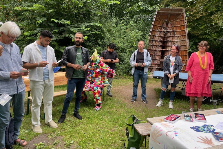 Kennenlernspiel beim Sommerfest