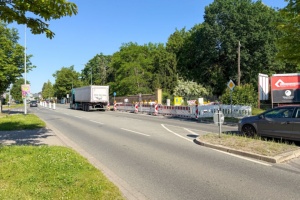 Baufortschriff Straße An den Wurthen © André Gschweng Kreuzungsbereich Wolgaster Straße - An den Wurthen