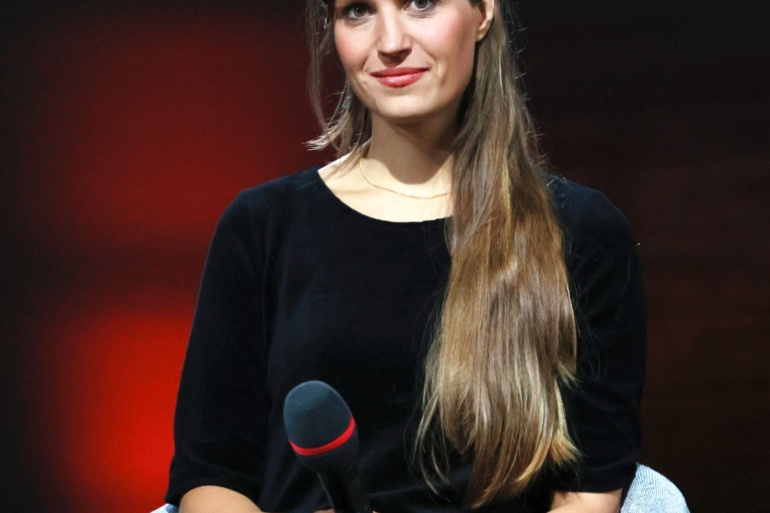 Autorin Charlotte Gneuß auf der Frankfurter Buchmesse 2023 