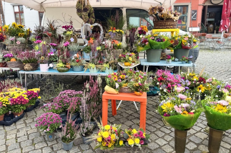 Verkaufsstand auf dem Erntedankmarkt 2025