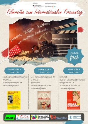 Plakat zur Filmreihe zum Internationalen Frauentag 2026