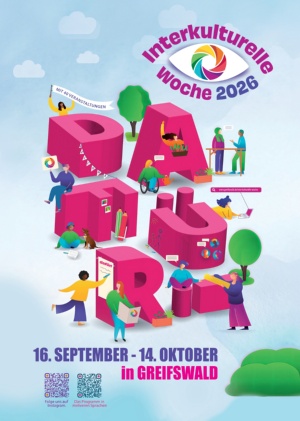 Plakat IKW 2026 © Universitäts- und Hansestadt Greifswald Plakat zur Interkulturellen Woche 2026