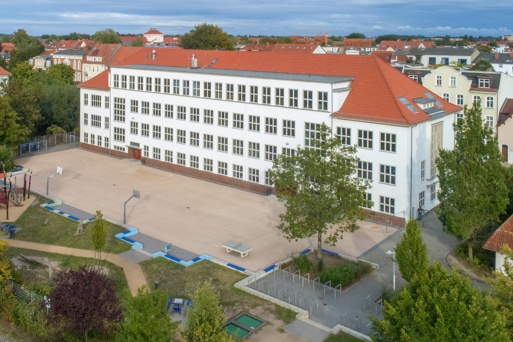 Luftaufnahme Regionale Schule Ernst Moritz Arndt