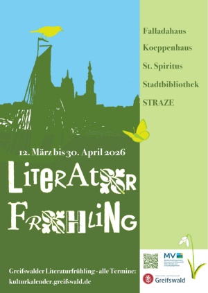 Plakat 13. Greifswalder Literaturfrühling 2026