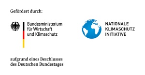 Links steht das Logo des Bundesministeriums für Wirtschaft und Klimaschutz und rechts das Logo der Nationalen Klimaschutzinitiative