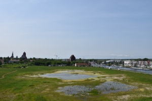 Blick auf den B-Plan 55 vom Stadtarchiv aus