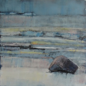 Am Meer I, Öl, 40x40 Lilo Schlösser - © Lilo Schlösser Quelle Pommerscher Künstlerbund Am Meer I, Öl, 40x40 Lilo Schlösser
