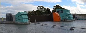 Sperrwerk geschlossen, Foto Pressestelle