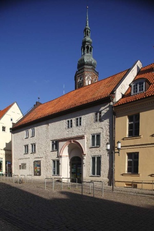 Blick auf das sozio-kulturelle Zentrum St. Spiritus in der Langen Straße