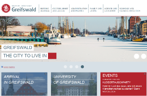 Start des englischen Internetauftritts der Stadt Greifswald am 25. Januar 2017