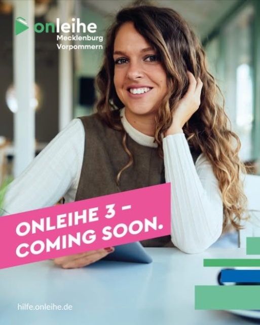 Plakat mit Studentin und Hinweis zur Onleihe 3
