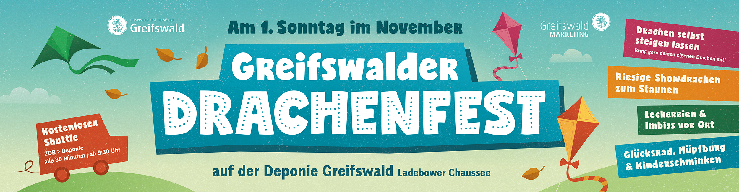 Drachenfest_Greifswald_Headbanner - © Wally Pruß Drachenfest_Greifswald_Headbanner