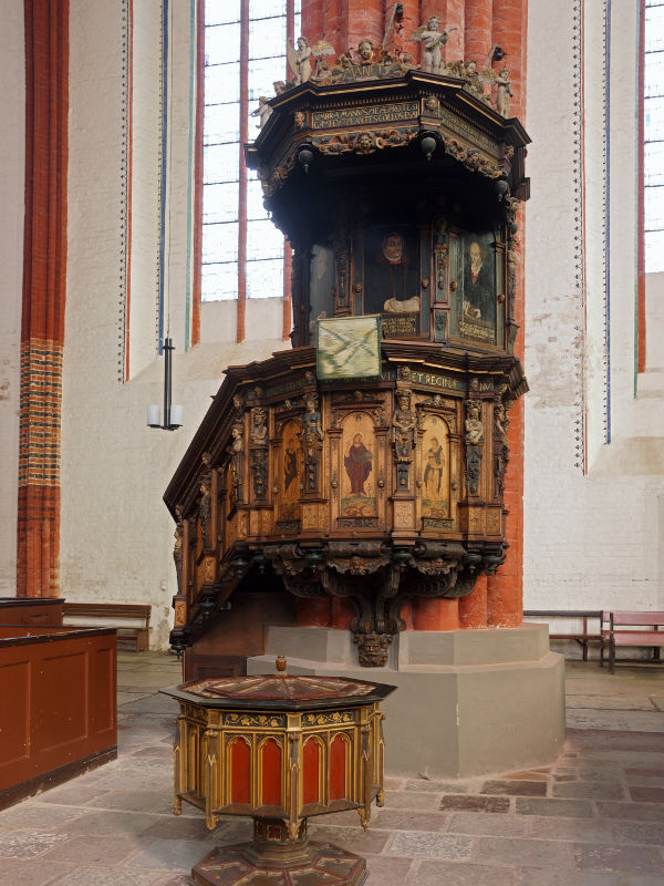 Kanzel der Kirche St. Marien Kanzel der Kirche St. Marien