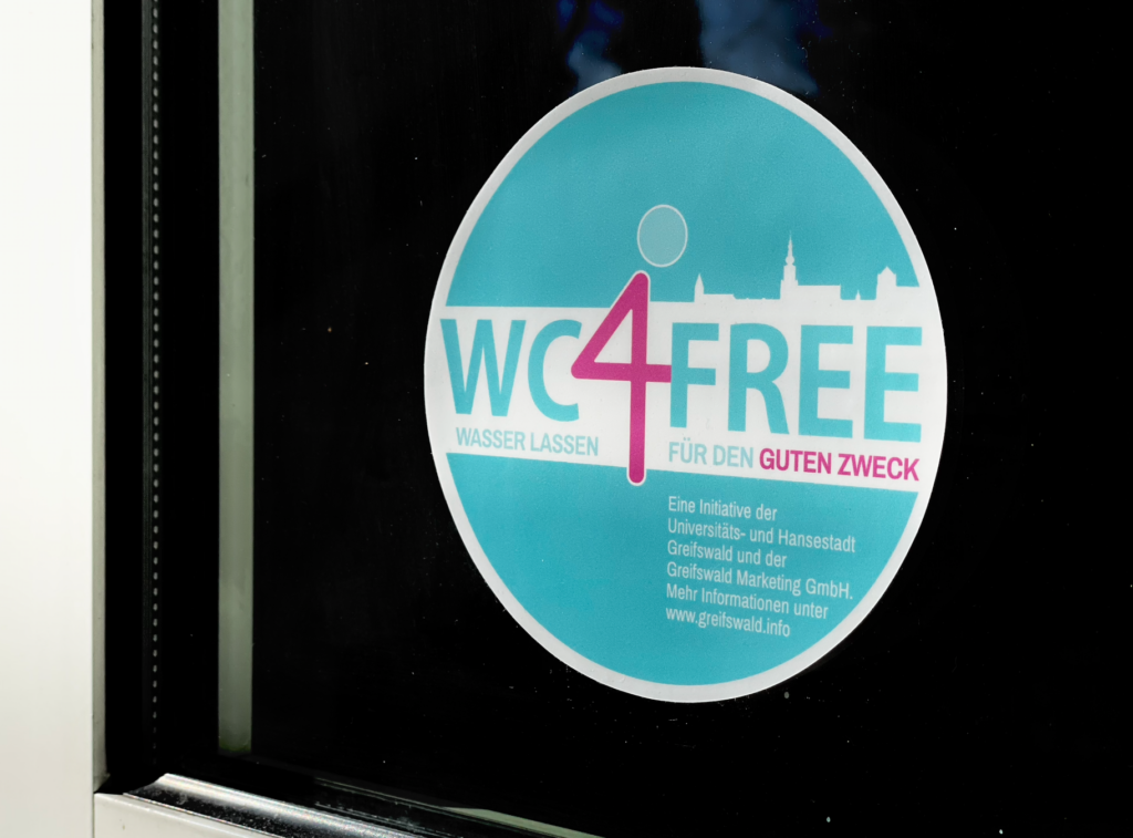 WC for free Aufkleber WC for free Aufkleber