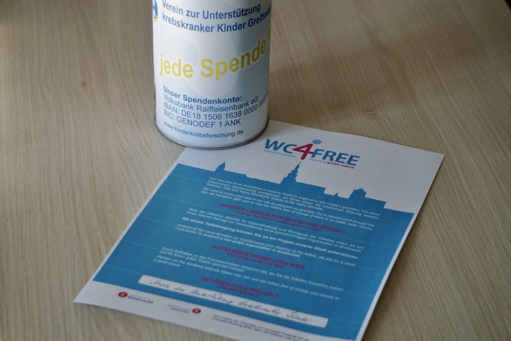 Spendendose für WC for free Spendendose für WC for free