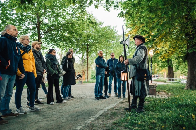 Nachtwaechterfuehrung Greifswald © Wally Pruss Nachtwaechterfuehrung Greifswald