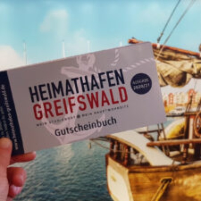 Gutscheinbuch »Heimathafen Greifswald« 2020 Gutscheinbuch »Heimathafen Greifswald« 2020