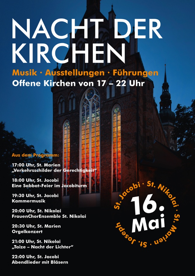 Plakat zur Nacht der Kirchen