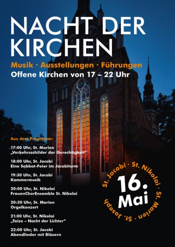 Plakat zur Nacht der Kirchen