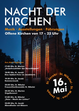 Domgemeinde St. Nikolai Plakat zur Nacht der Kirchen